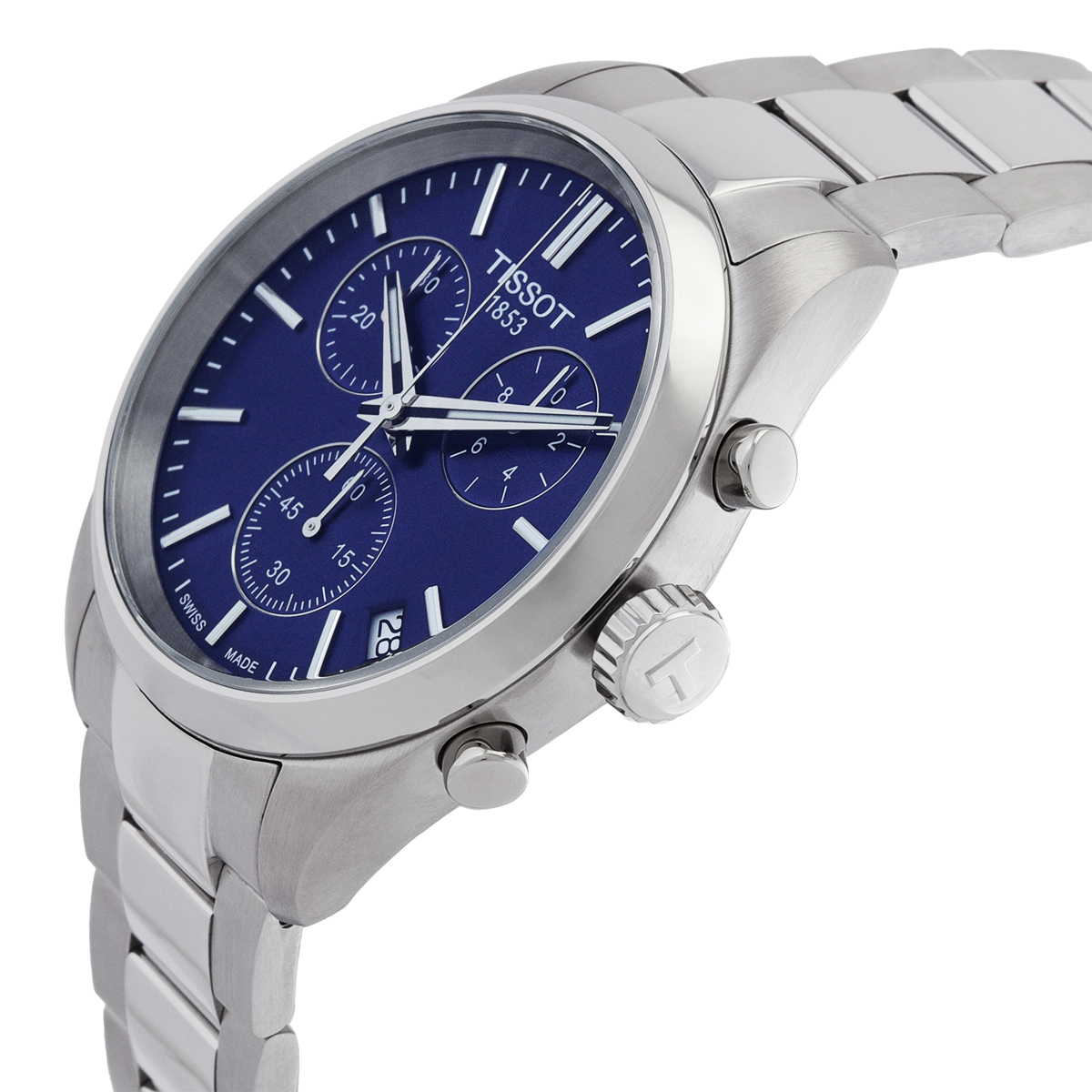 tissot pr 100 chronograph quartz blue dial men's watch t1504171104100 tissot pr 100 chronograph quartz blue dial men's watch t1504171104100