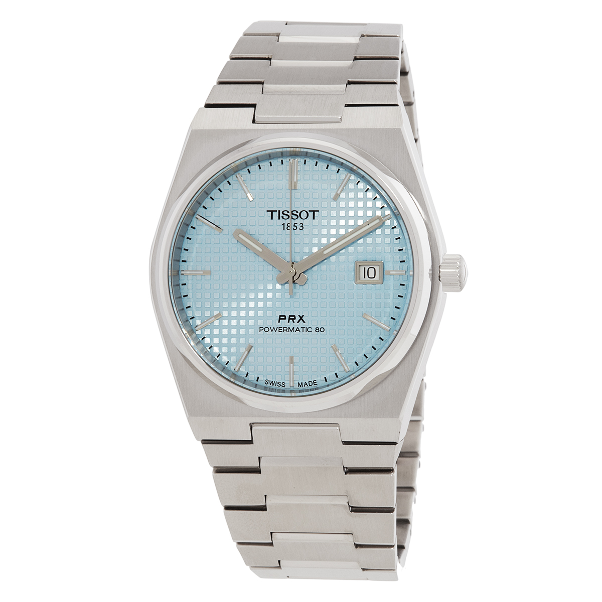 tissot prx powermatic 80 automatic ice blue dial men's watch t137.407.11.351.00 tissot prx powermatic 80 automatic ice blue dial men's watch t137.407.11.351.00
