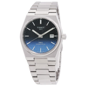 tissot prx powermatic automatic black chameleon dial men's watch t1374071105101
