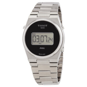 tissot prx quartz digital black dial men's watch t1374631105000