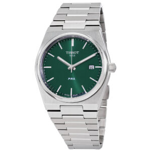 tissot prx t classic quartz green dial men's watch t1374101109100