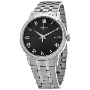 tissot t classic quartz black dial men's watch t129.410.11.053.00