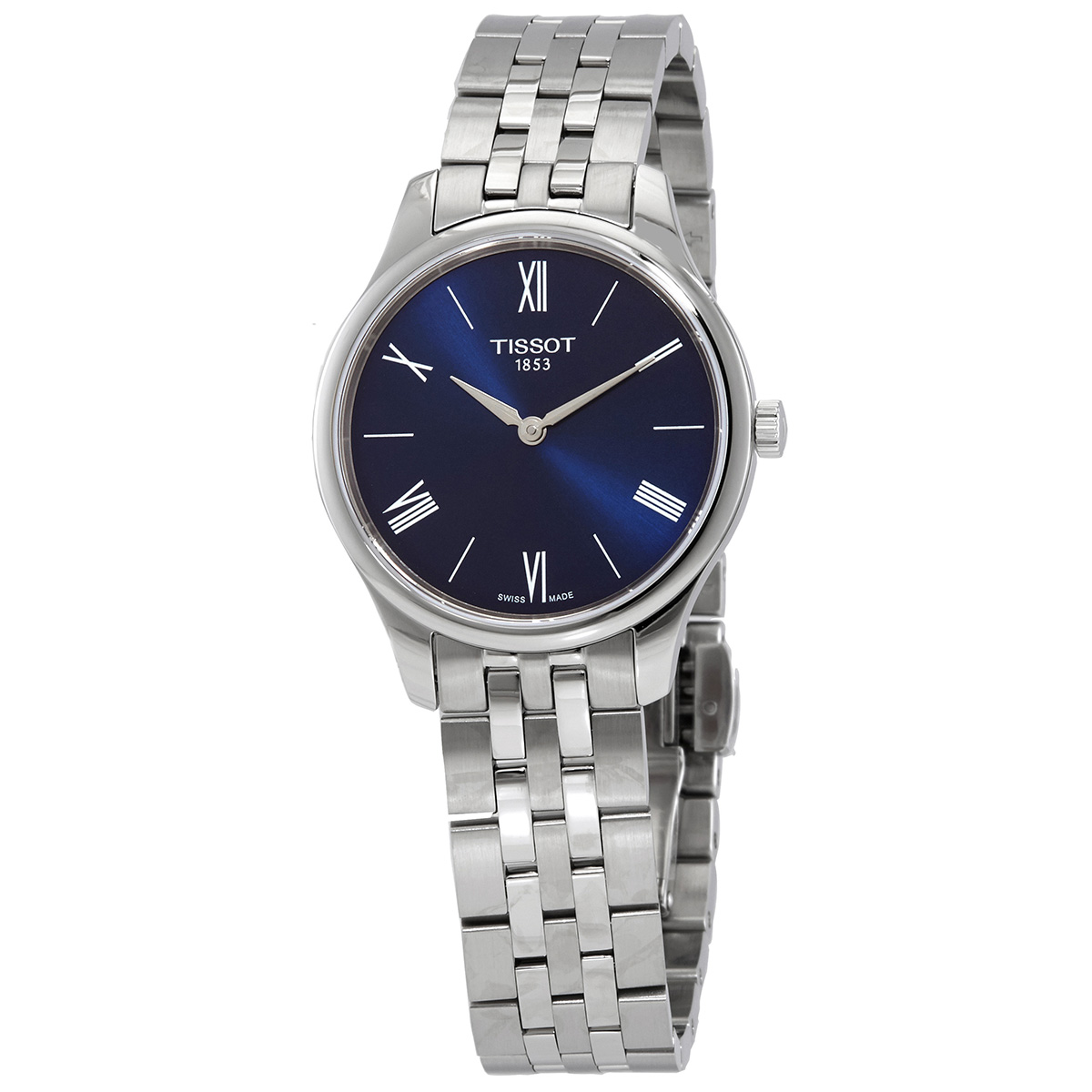 tissot tradition 5.5 quartz blue dial ladies watch t063.209.11.048.00 tissot tradition 5.5 quartz blue dial ladies watch t063.209.11.048.00