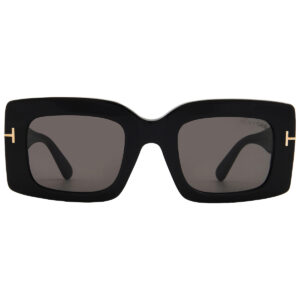 tom ford brigitta smoke rectangular ladies sunglasses ft1188 01a 50