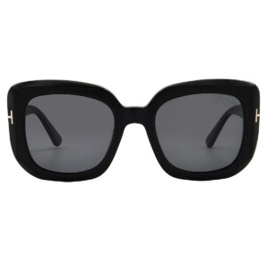 tom ford carla polarized smoke square ladies sunglasses ft1220 01d 52