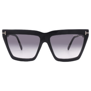 tom ford eden smoke gradient geometric ladies sunglasses ft1110 01b 56