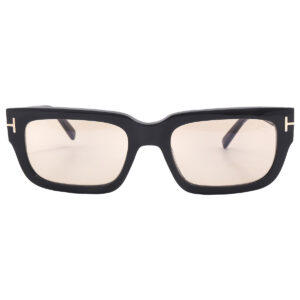 tom ford ezra brown rectangular men's sunglasses ft1075 01e 54