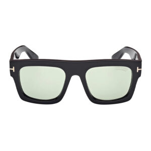tom ford fausto green photochromatic browline men's sunglasses ft0711 01n 53