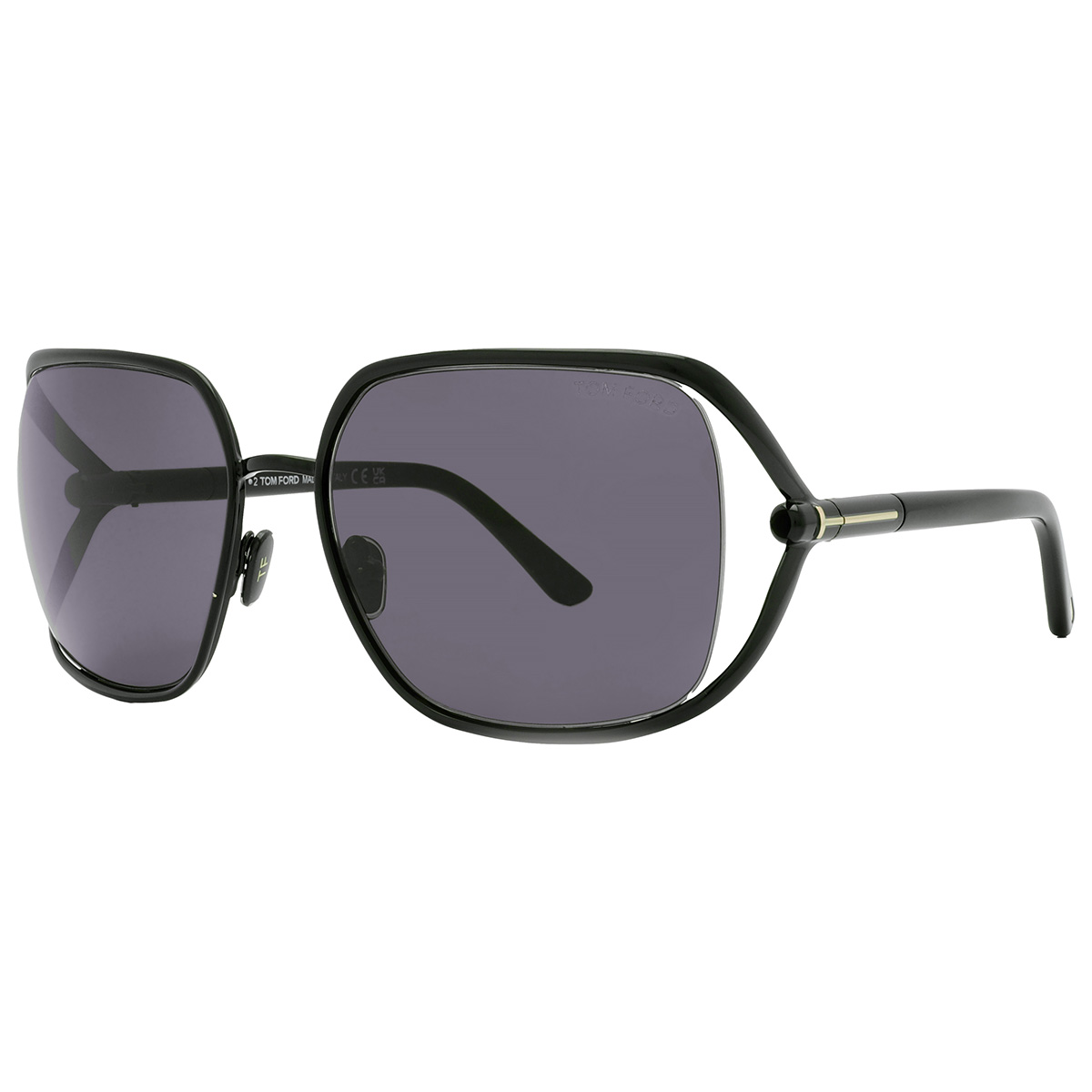 tom ford goldie smoke rectangular ladies sunglasses ft1092 01a 60 tom ford goldie smoke rectangular ladies sunglasses ft1092 01a 60