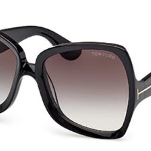 tom ford jerry gradient smoke butterfly ladies sunglasses ft1222 01b 60