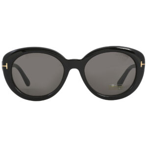 tom ford lily smoke oval ladies sunglasses ft1009 01a 55