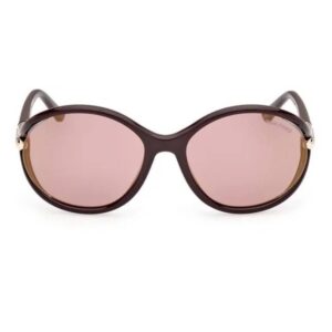 tom ford melody brown mirror oval ladies sunglasses ft1090 48z 59