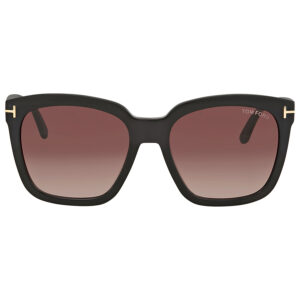 tom ford amarra red gradient square ladies sunglasses ft0502 01t 55