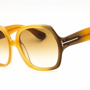 tom ford saffron brown gradient butterfly ladies sunglasses ft1221 41f 60