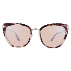 tom ford simona champagne silver flash butterfly ladies sunglasses ft0717 55g 57