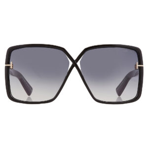 tom ford yvonne smoke gradient butterfly ladies sunglasses ft1117 01b 63