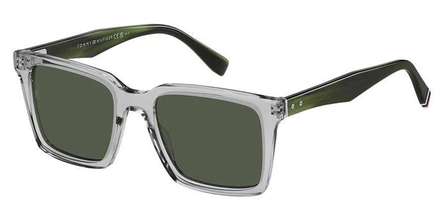 tommy hilfiger green square men's sunglasses th 2067/s 0kb7/qt 53 tommy hilfiger green square men's sunglasses th 2067/s 0kb7/qt 53