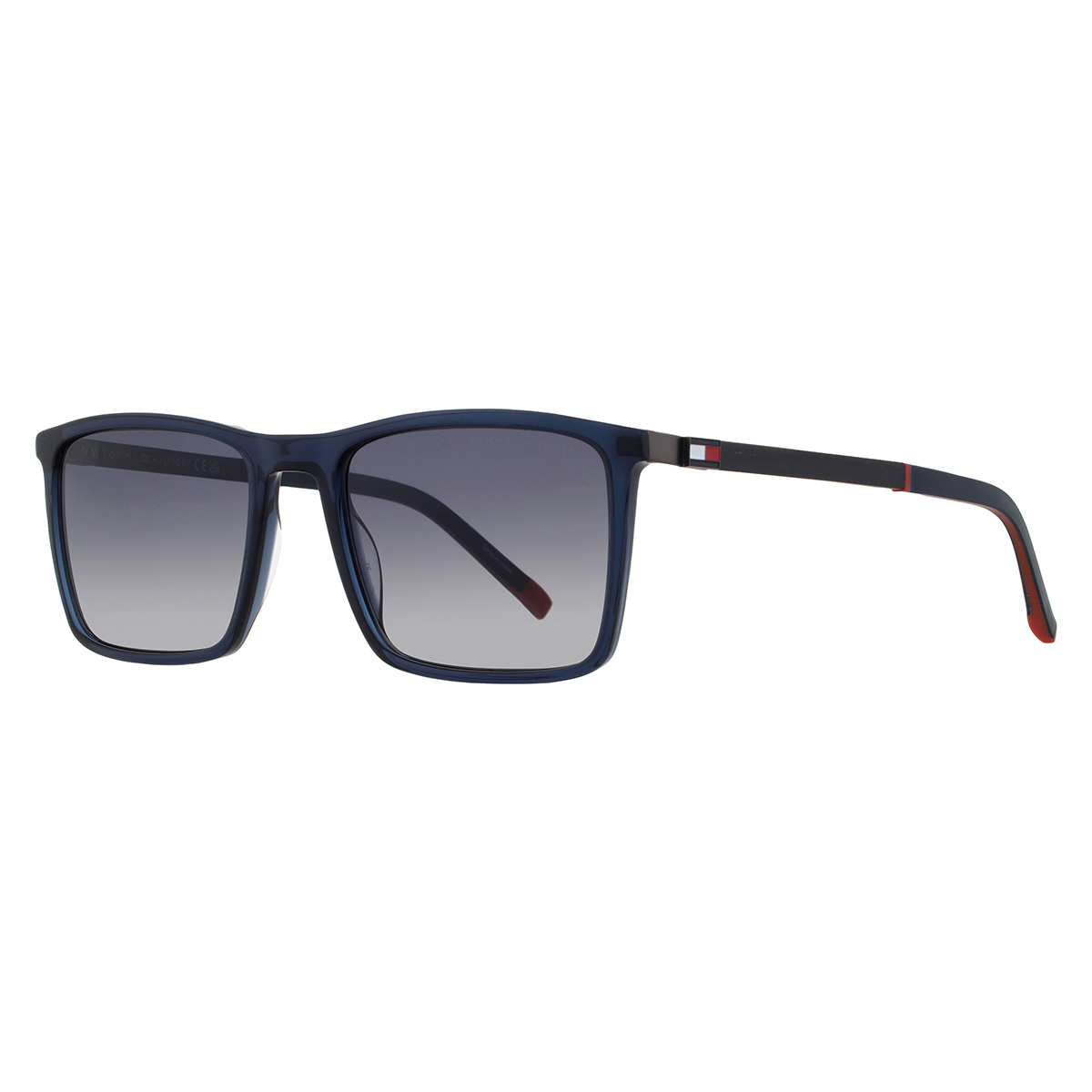 tommy hilfiger grey shaded rectangular men's sunglasses th 2077/s 0pjp/9o 55 tommy hilfiger grey shaded rectangular men's sunglasses th 2077/s 0pjp/9o 55