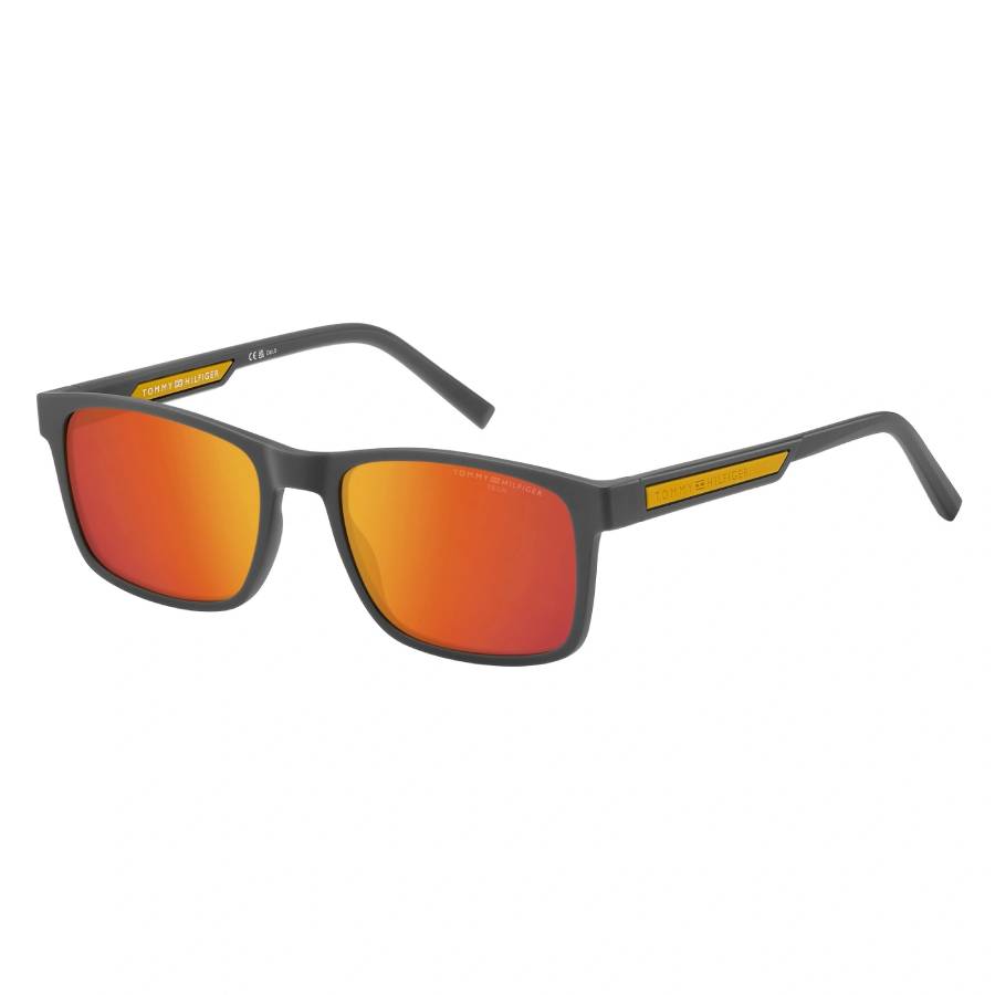 tommy hilfiger red multilayer square men's sunglasses th 2089/s 0fre/1z 56 tommy hilfiger red multilayer square men's sunglasses th 2089/s 0fre/1z 56