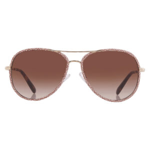 tory burch brown gradient pilot ladies sunglasses ty6114 336013 58