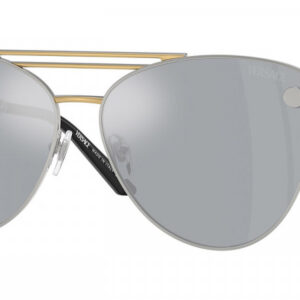 versace blue mirror silver cat eye ladies sunglasses ve2267 15141u 64