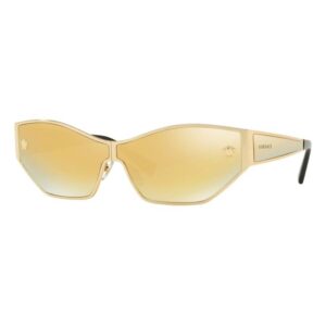 versace brown mirror gold butterfly ladies sunglasses ve2205 10027p 67