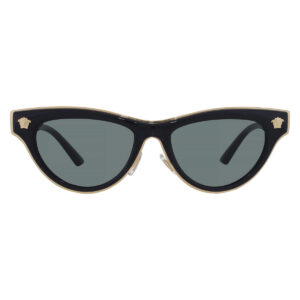 versace dark grey cat eye ladies sunglasses ve2273 gb1/87 52