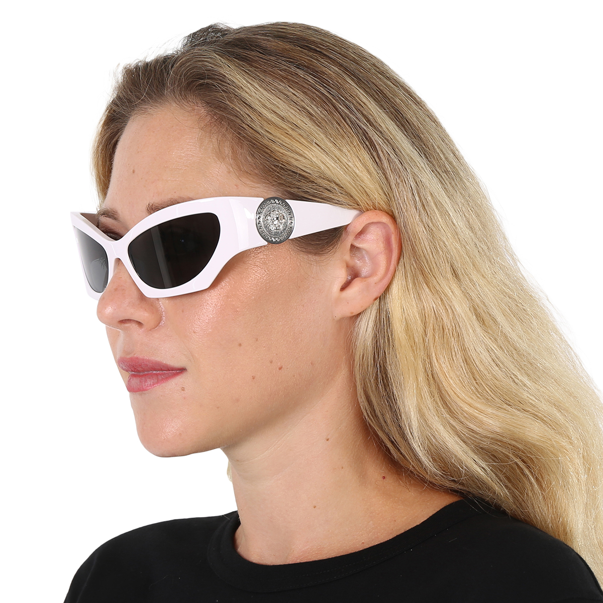 versace dark grey cat eye ladies sunglasses ve4450 314/87 60 versace dark grey cat eye ladies sunglasses ve4450 314/87 60
