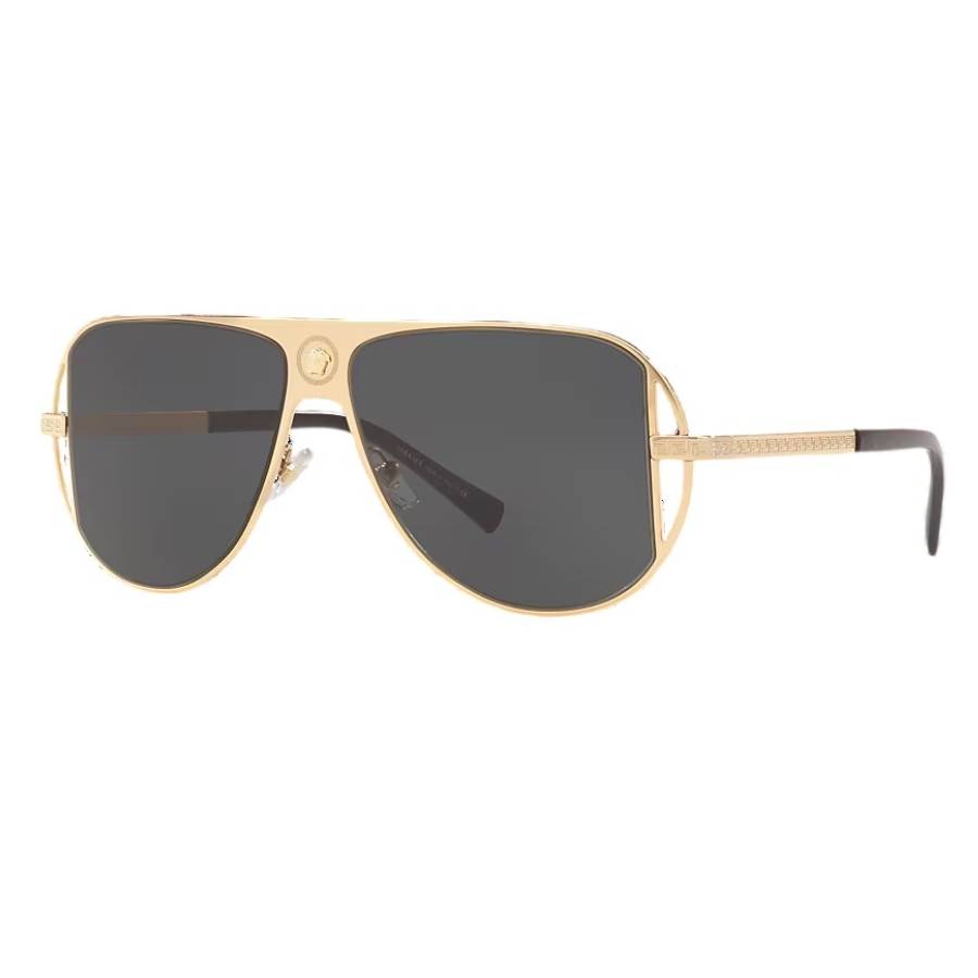 versace dark grey pilot men's sunglasses ve2212 100287 57 versace dark grey pilot men's sunglasses ve2212 100287 57