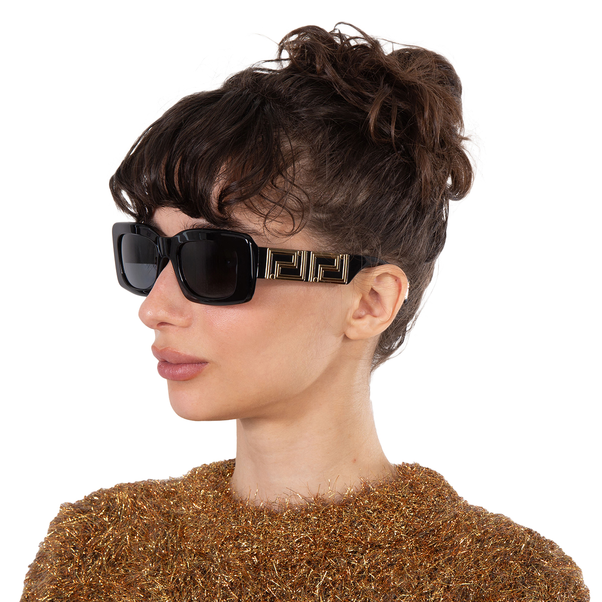 versace dark grey rectangular ladies sunglasses ve4444u gb1/87 54 versace dark grey rectangular ladies sunglasses ve4444u gb1/87 54