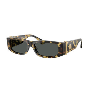 versace dark grey rectangular ladies sunglasses ve4476u 777/87 55