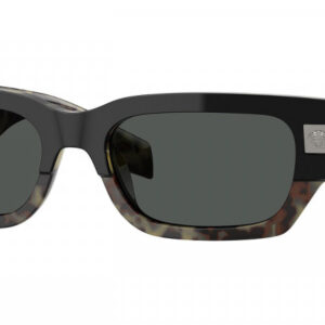 versace dark grey rectangular men's sunglasses ve4465f 545687 53