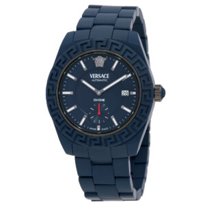 versace dv one automatic blue dial men's watch ve7k00223