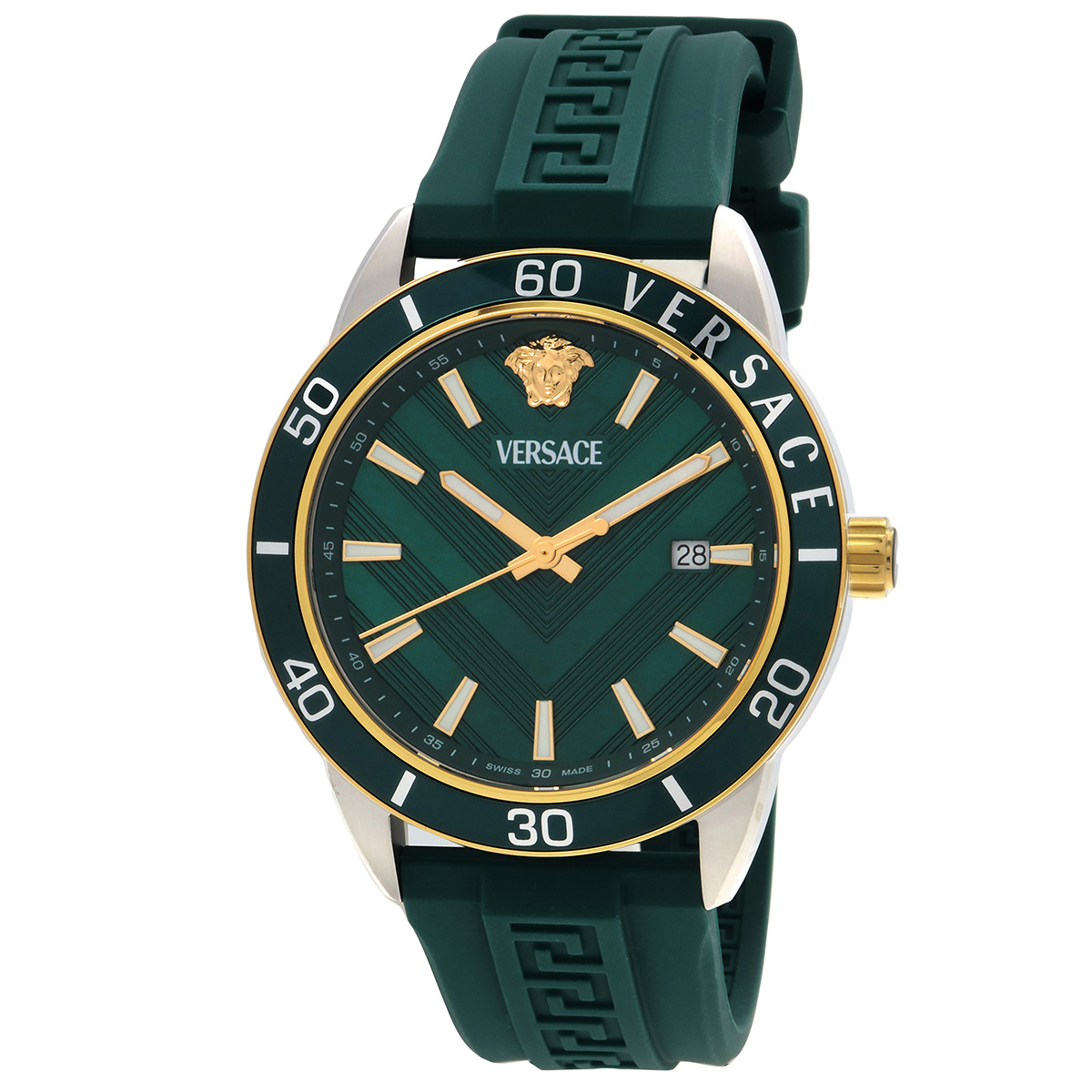 versace greca urban quartz green dial men's watch veyca0124 versace greca urban quartz green dial men's watch veyca0124