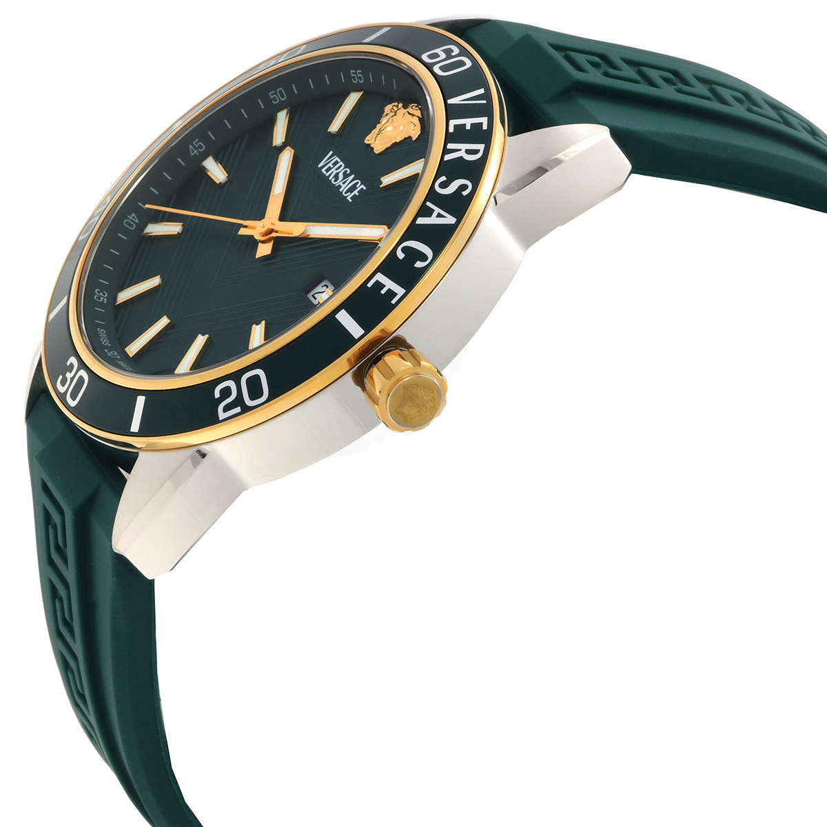 versace greca urban quartz green dial men's watch veyca0124 versace greca urban quartz green dial men's watch veyca0124