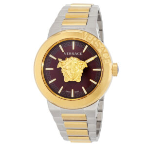 versace medusa infinite quartz red dial men's watch ve7e00523