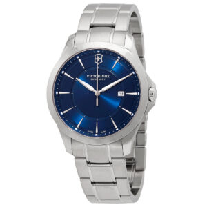 victorinox alliance quartz blue dial men's watch 241910
