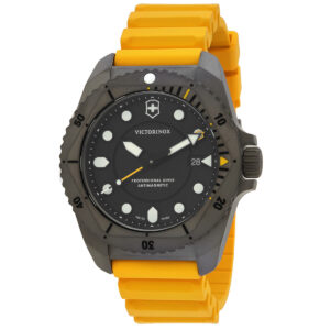 victorinox dive pro quartz black dial men's watch 241992