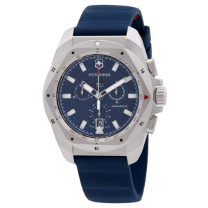 victorinox i.n.o.x. chronograph quartz blue dial men's watch 241984