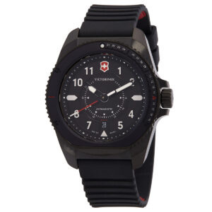 victorinox journey 1884 quartz black dial men's watch 241982