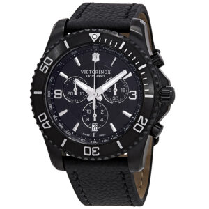 victorinox maverick chronograph black dial men's watch 241786