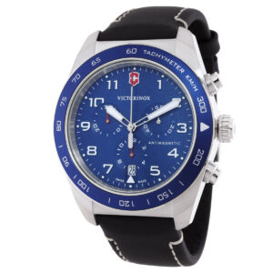 victorinox swiss army chronograph quartz blue dial men's watch 242047