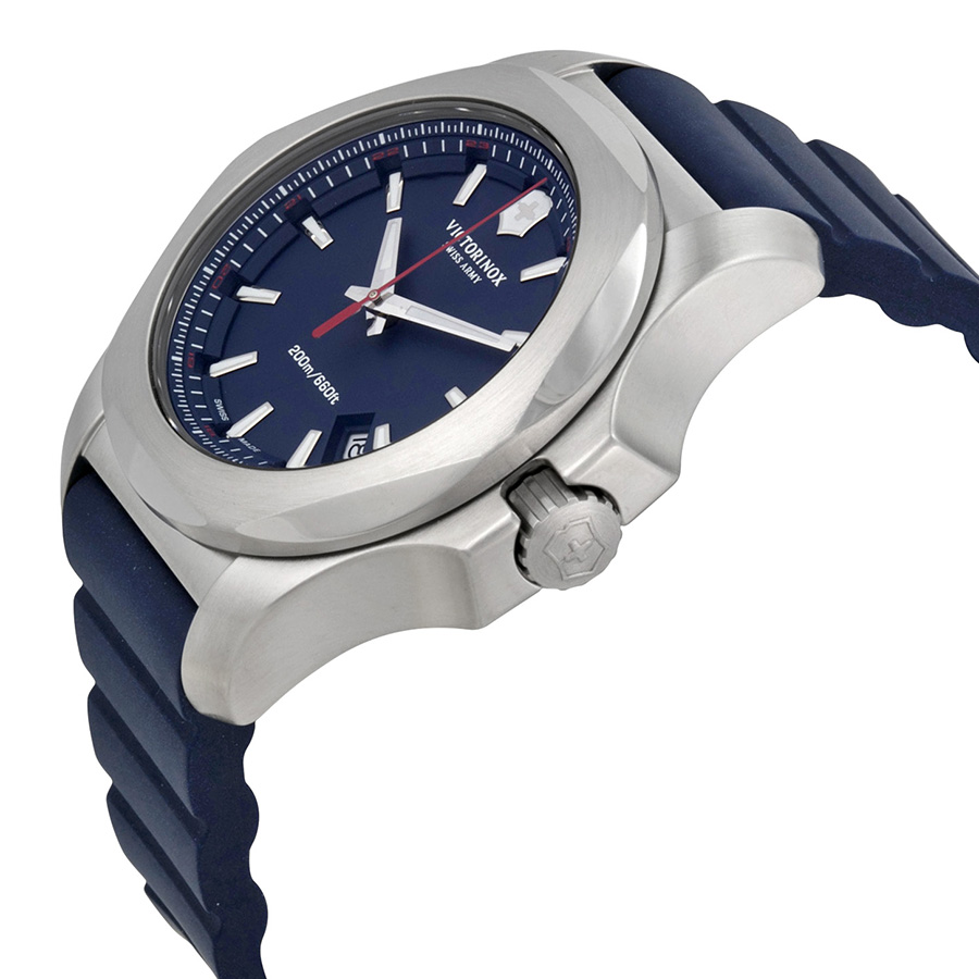 victorinox swiss army inox blue dial blue rubber men's watch 241688.1 victorinox swiss army inox blue dial blue rubber men's watch 241688.1