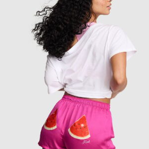 silky boxy pajama shorts