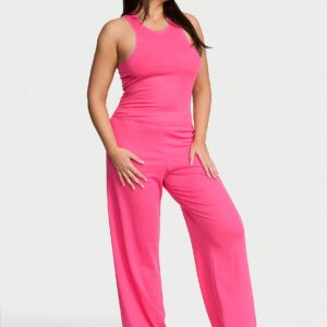 cotton shadow stripe tank & pants set