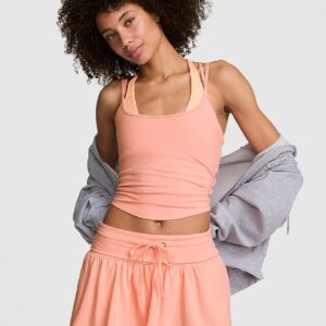 all day cotton™ foldover flirty mini skort