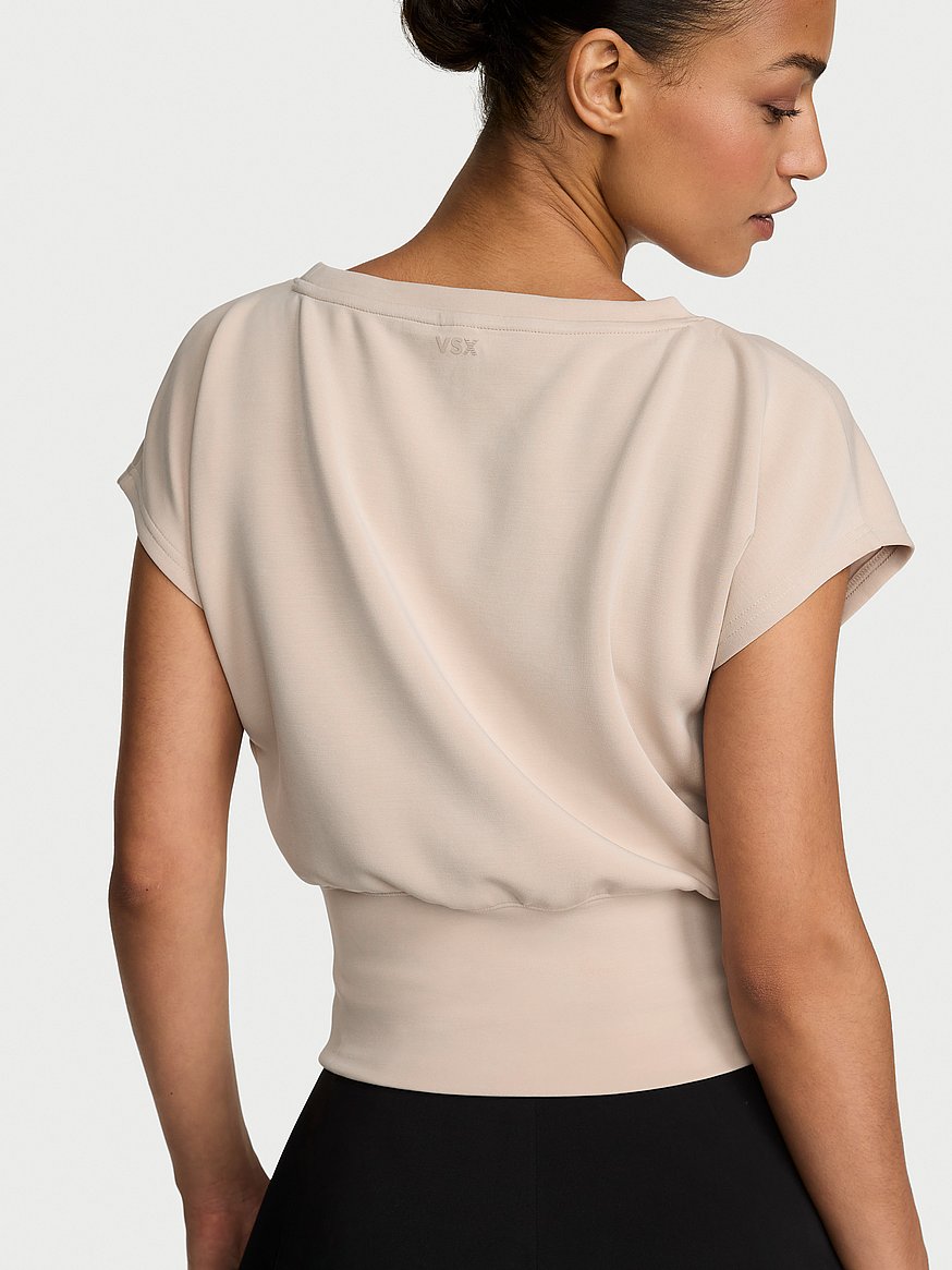 featherweight knit short sleeve top featherweight knit short sleeve top