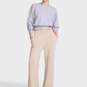 featherweight knit wide leg pant