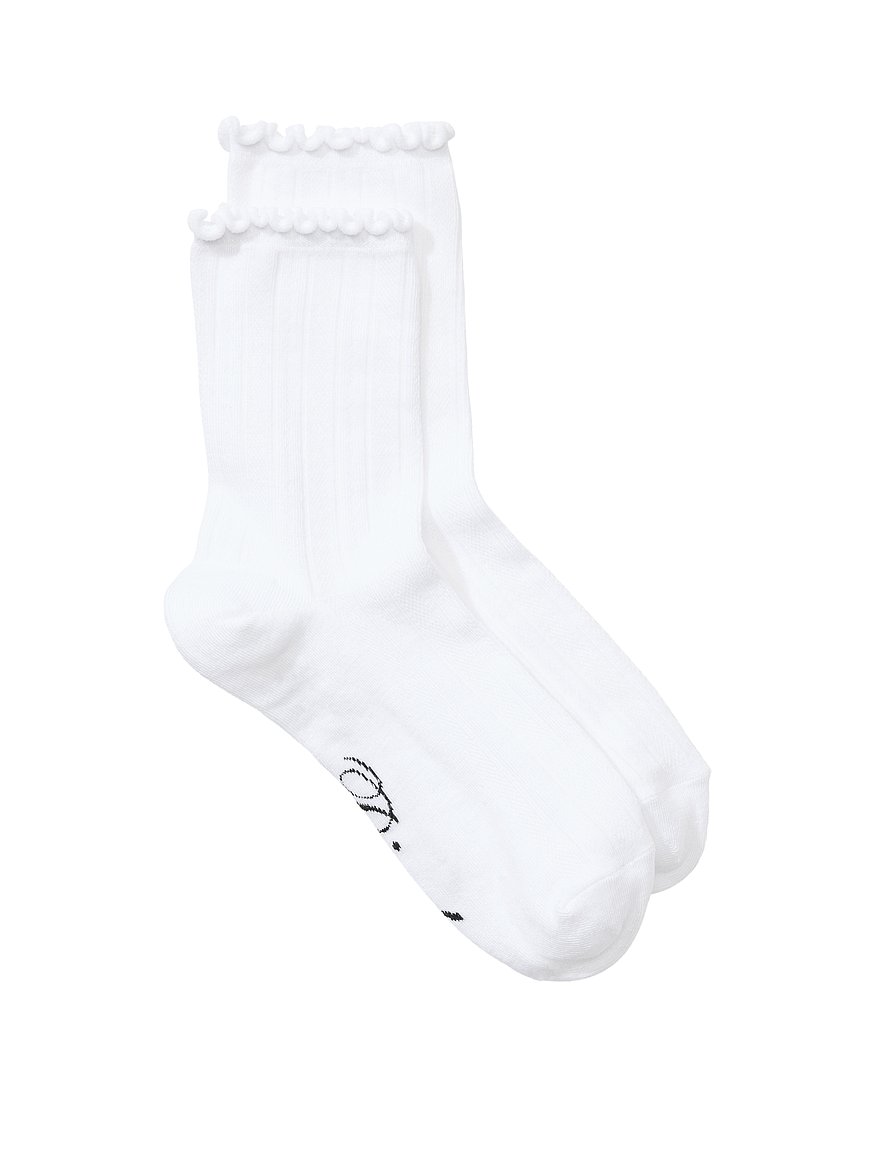 1 pack pointelle ruffle socks 1 pack pointelle ruffle socks