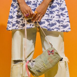 canvas rolled duffle shoulder bag
